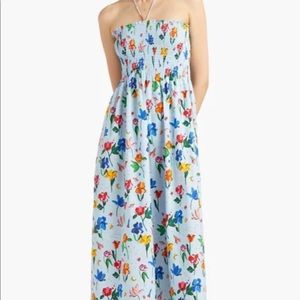 Hill House Home The Lucy Nap Dress - Light Blue Space Floral - Size M